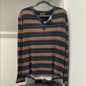 Lucky Brand Multicolor Striped Long Sleeve Tee